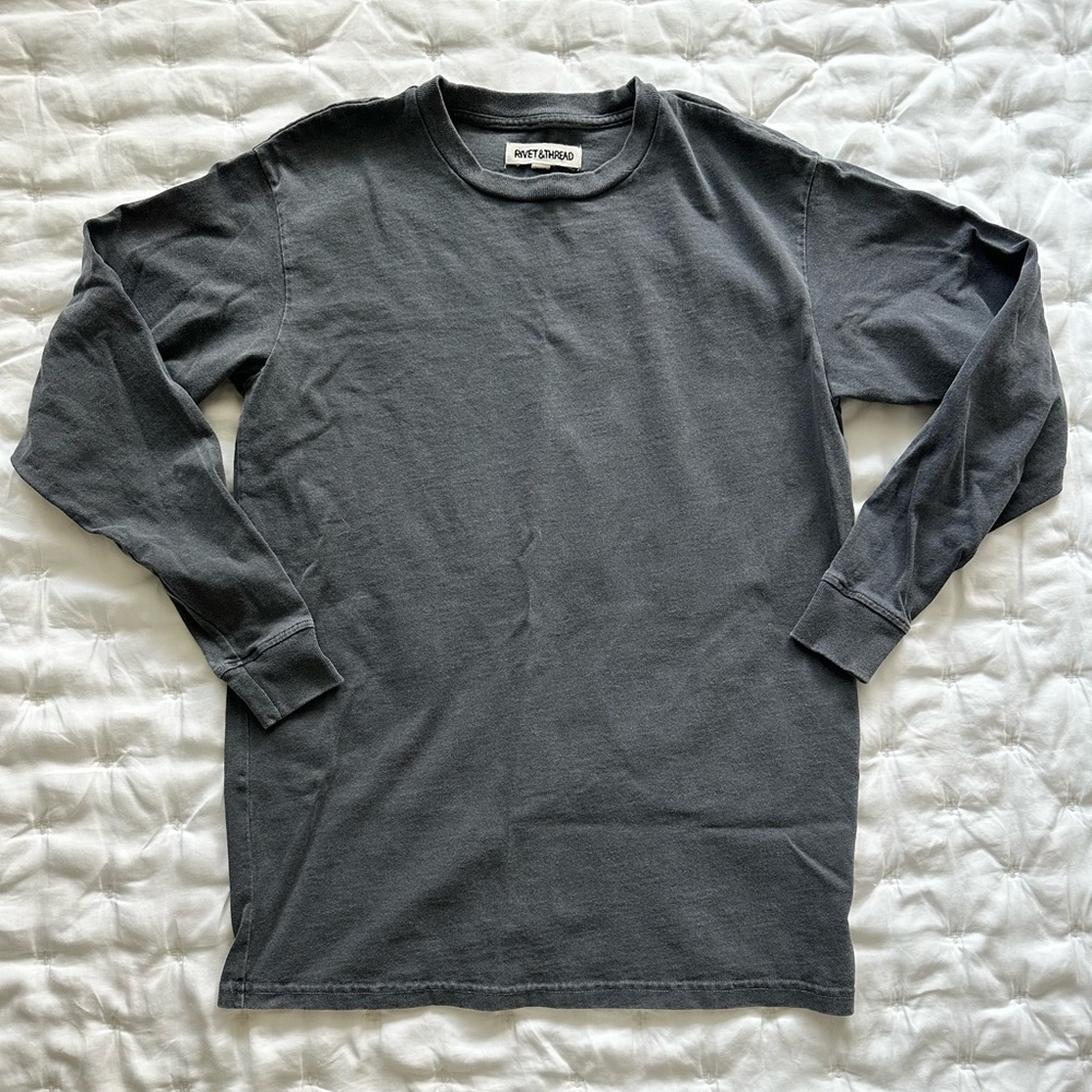 100% cotton dark grey